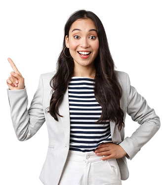 Excited woman